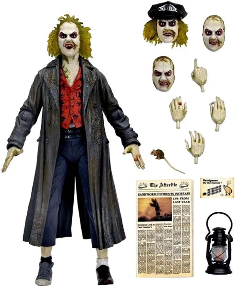 Beetlejuice (1988) - 7' Scale Action Figure - Ultimate Beetlejuice “The Bio-Exorcist" Tour Guide 