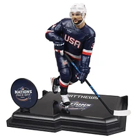 NHL POSED 7-Inch FIGURE-Auston Matthews (Team USA) 4 Nations Face Off McFarlane's SportsPicks 