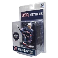 NHL POSED 7-Inch FIGURE-Auston Matthews (Team USA) 4 Nations Face Off McFarlane's SportsPicks 