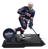 NHL POSED 7-Inch FIGURE-Auston Matthews (Team USA) 4 Nations Face Off McFarlane's SportsPicks 