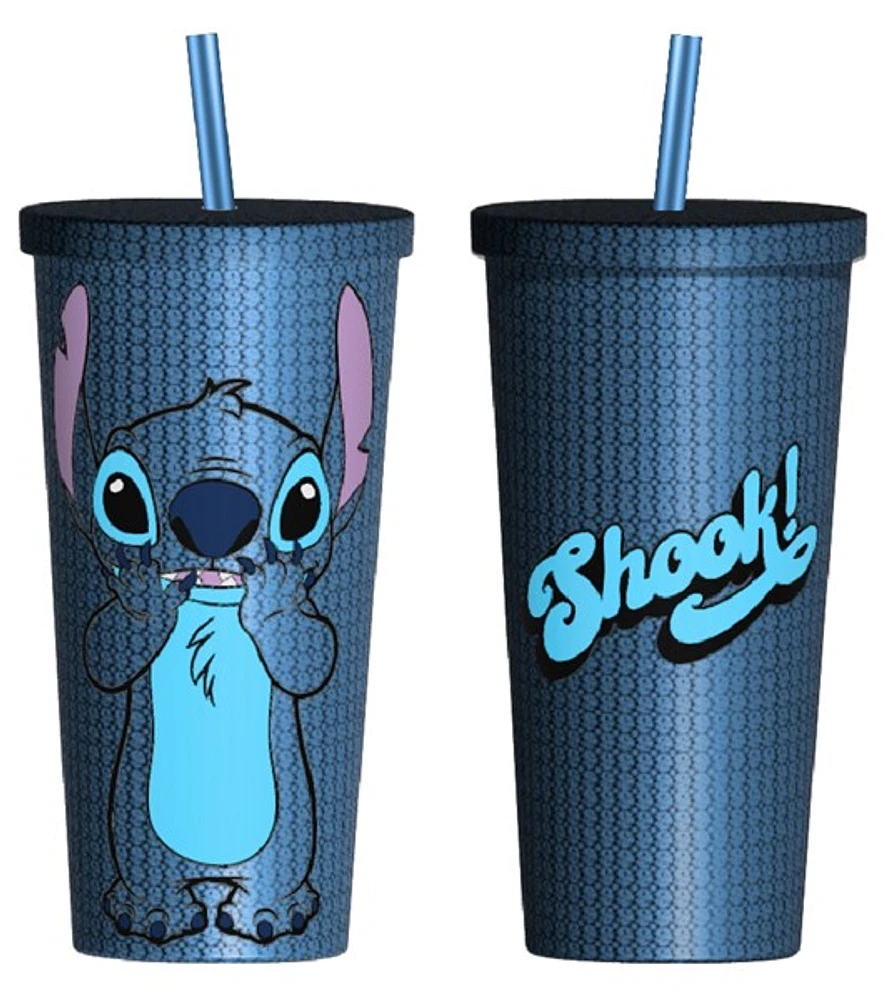 Stitch "Shook" Rhinestone Tumbler