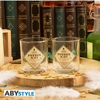 Harry Potter : Ensemble bouteille et verre de potion polynectar 