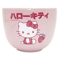 Bol de ramen au lait et à la fraise Hello Kitty 