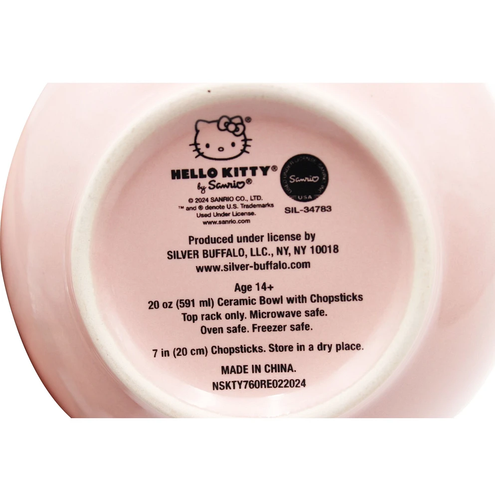 Bol de ramen au lait et à la fraise Hello Kitty 
