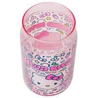 Verre à jus de fruits fluo Hello Kitty 