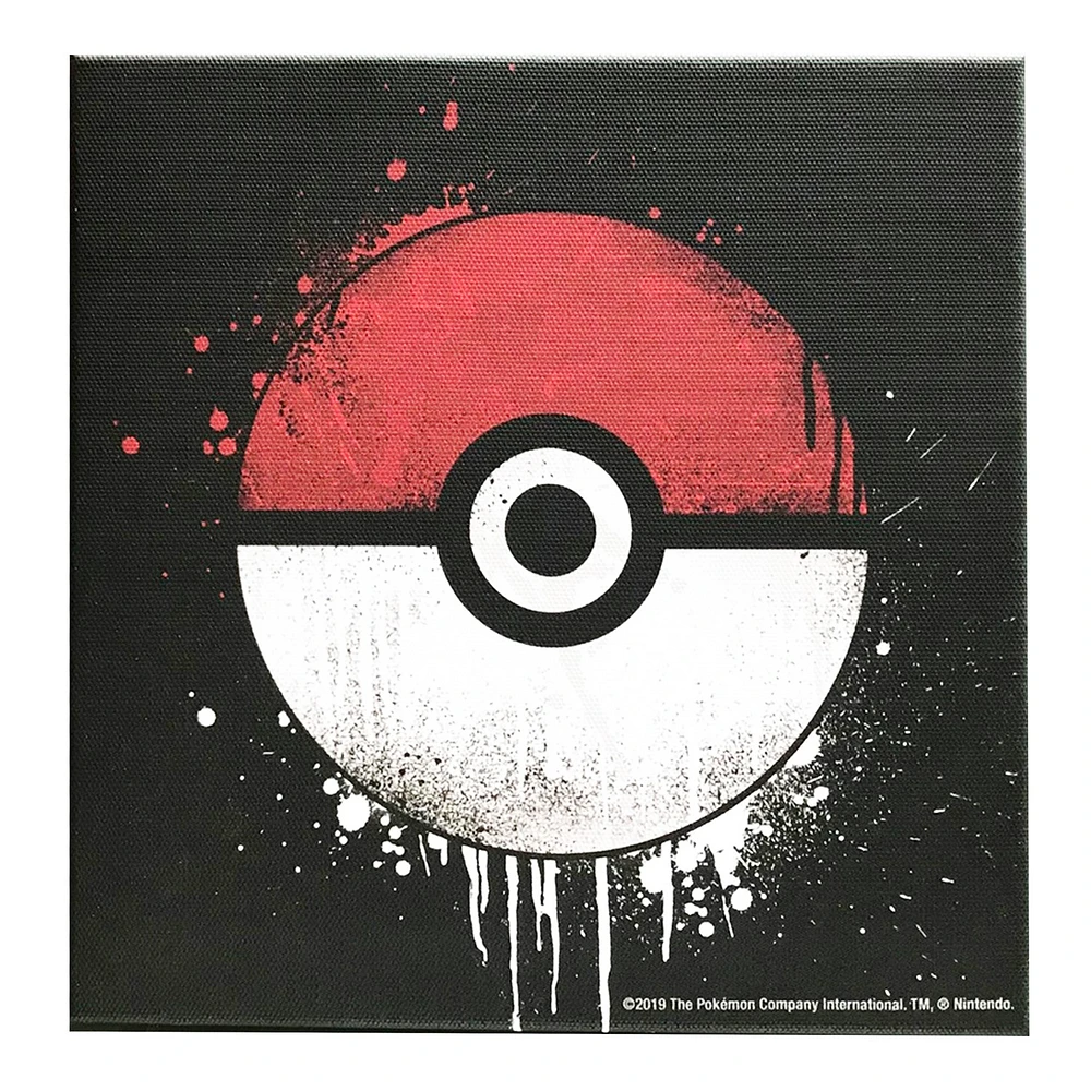 Décoration murale avec éclaboussures de Pokeball