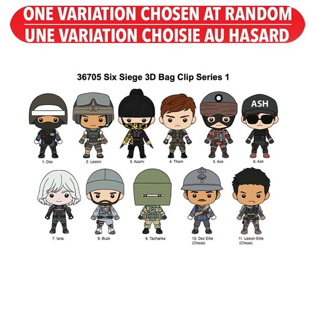 Rainbow Six Figural Bag Clip – One Variation Chosen at Random