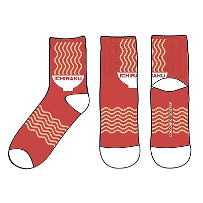 Naruto Ichiraku Ramen Red Socks 