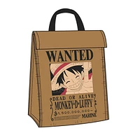 One Piece Monkey D Luffy Wanted Reusable Lunch Bag 