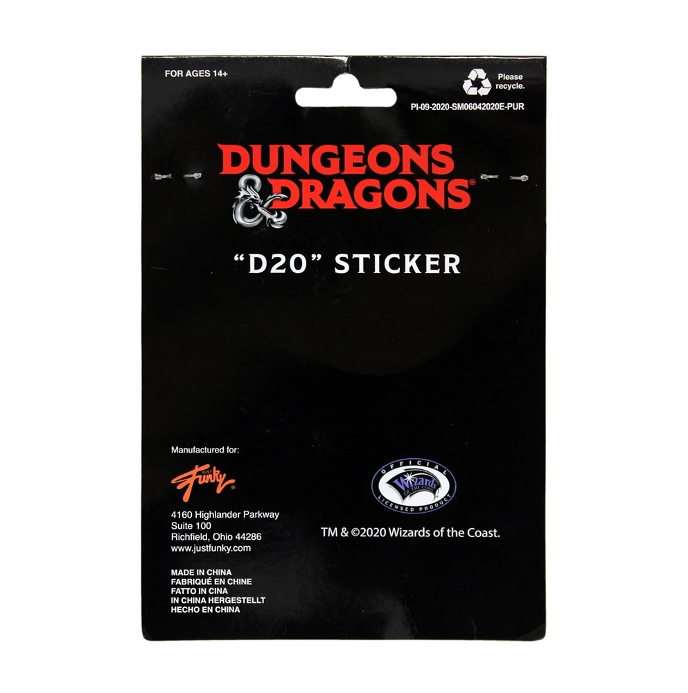 Couverture Donjons & Dragons avec autocollant 
