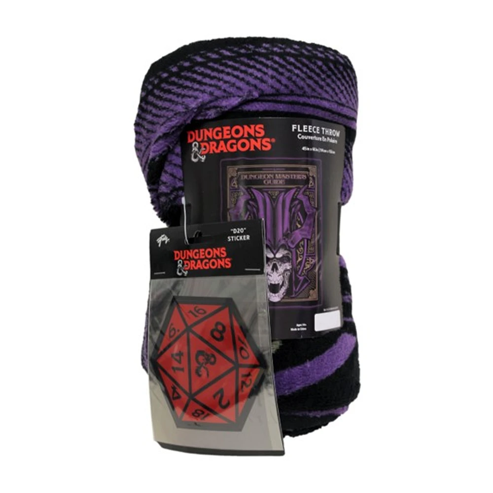 Dungeons & Dragons Blanket with Sticker 