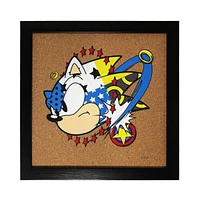  Art mural en liège Sonic The Hedgehog 