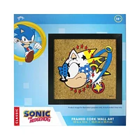 Sonic The Hedgehog Cork Board Wall Art 