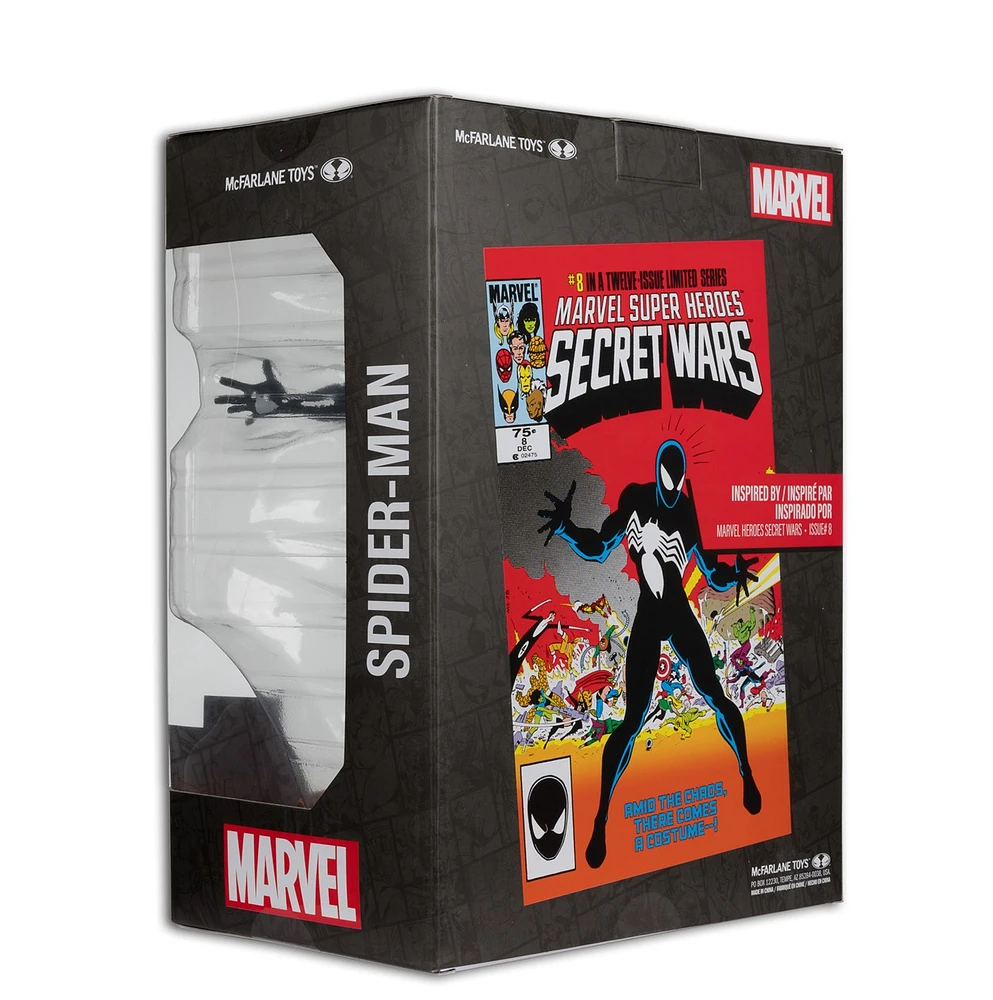 Marvel Spider-Man 1:6th Scale Collectible with Scene & Comic (Marvel Super Heroes Secret Wars #8) 
