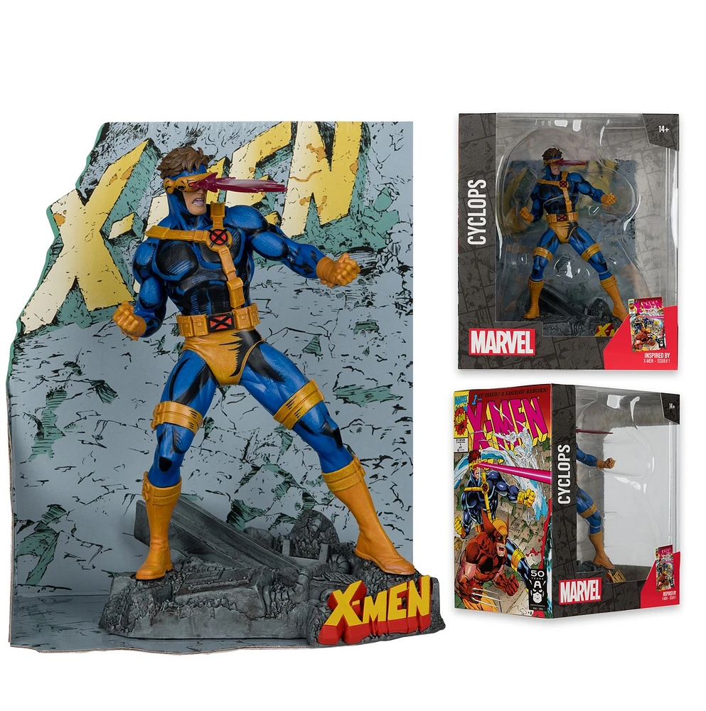 Marvel Cyclops 1:10th Scale Collectible with Scene (X-Men #1)  