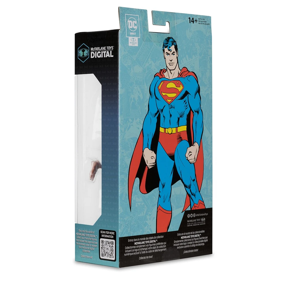 DC Direct Superman (The Silver Age) 7-Inch Action Figure with McFarlane Toys Digital Collectible 