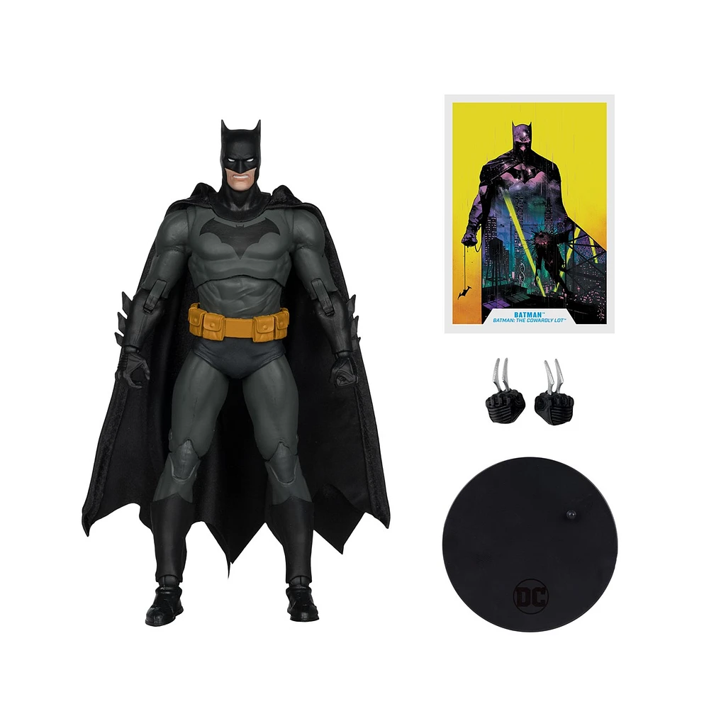 DC Multiverse Batman (Batman: The Cowardly Lot) 7-Inch Action Figure (Red Platinum Edition)