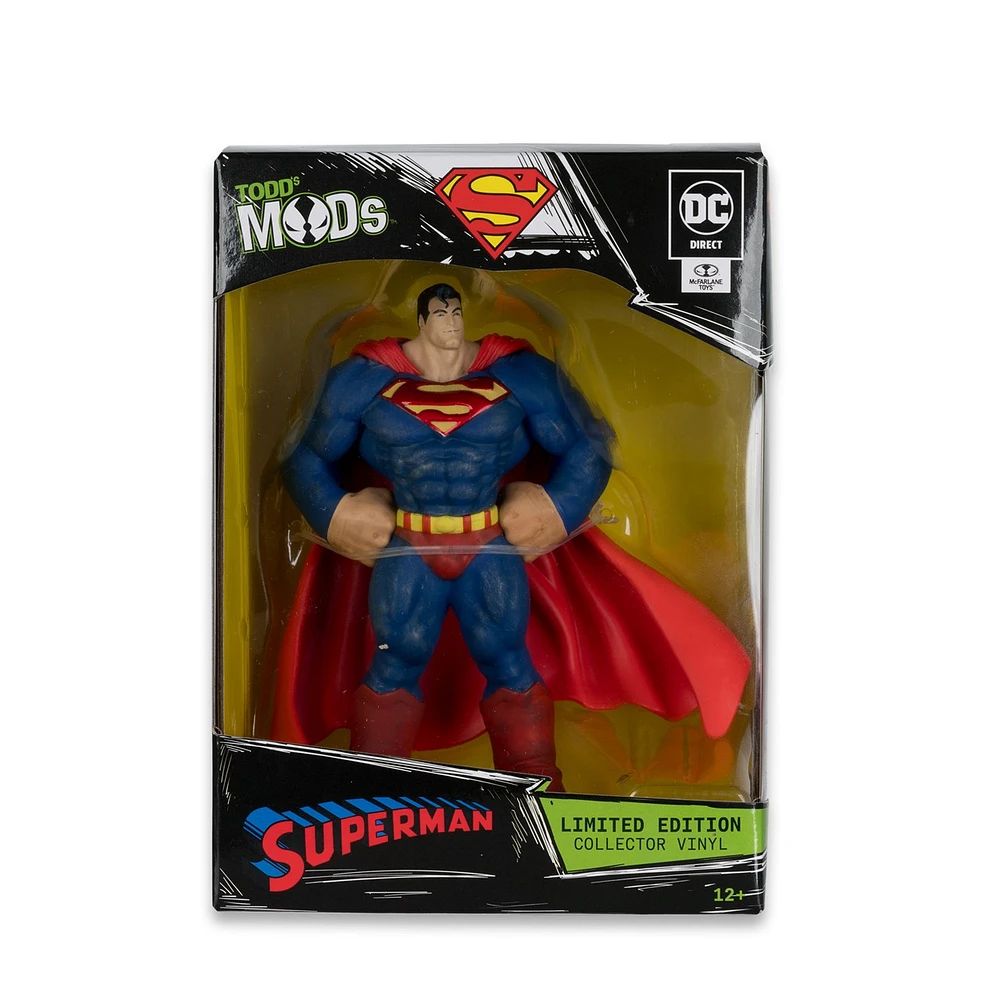 DC Direct Superman Limited Edition Collector Vinyl (Todd's Mods) 4.5 Inch Scale Posed Figure 
