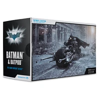 DC Multiverse Batpod and Batman (The Dark Knight Rises) Gold Label 7-Inch Action Figure and Vehicle 