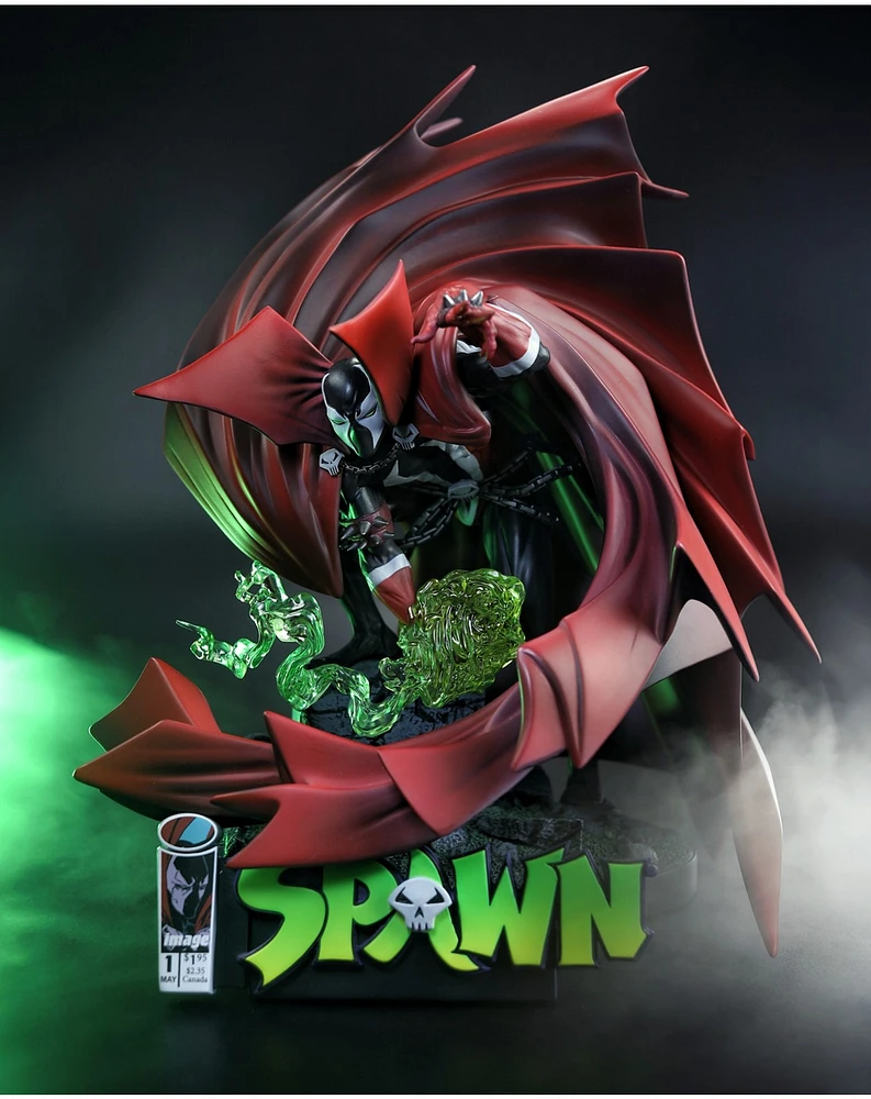 Spawn #1 (Black White & Red All Over) 1:10 Scale Resin Statue 