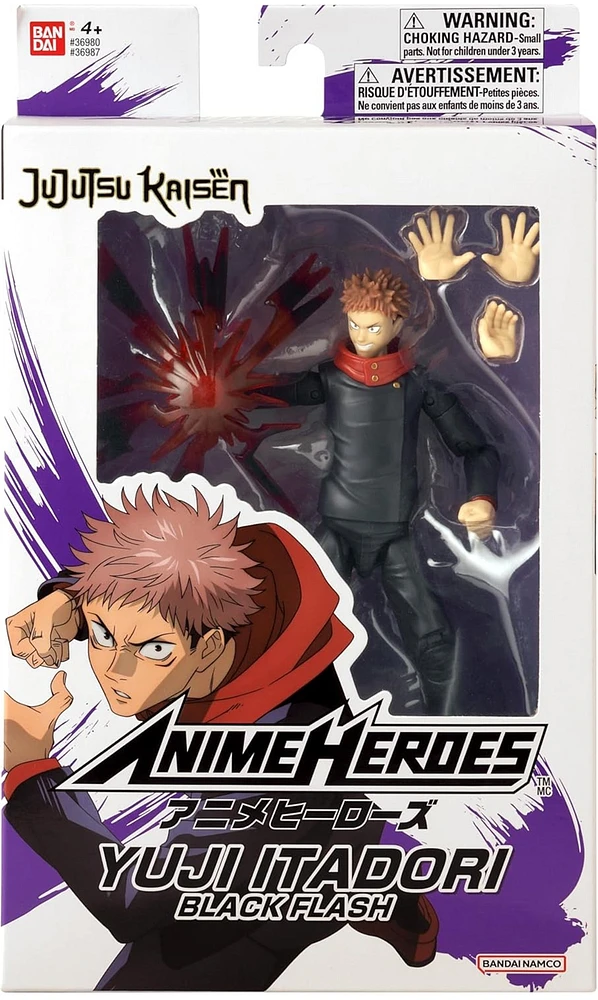 Anime heroes - Jujutsu Kaisen - Yuji Itadori Black Flash Ver. Action figure 