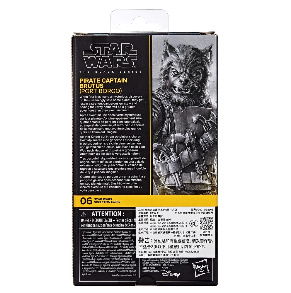 Star Wars The Black Series Pirate Captain Brutus (Port Borgo) Star Wars: Skeleton Crew Action Figure 