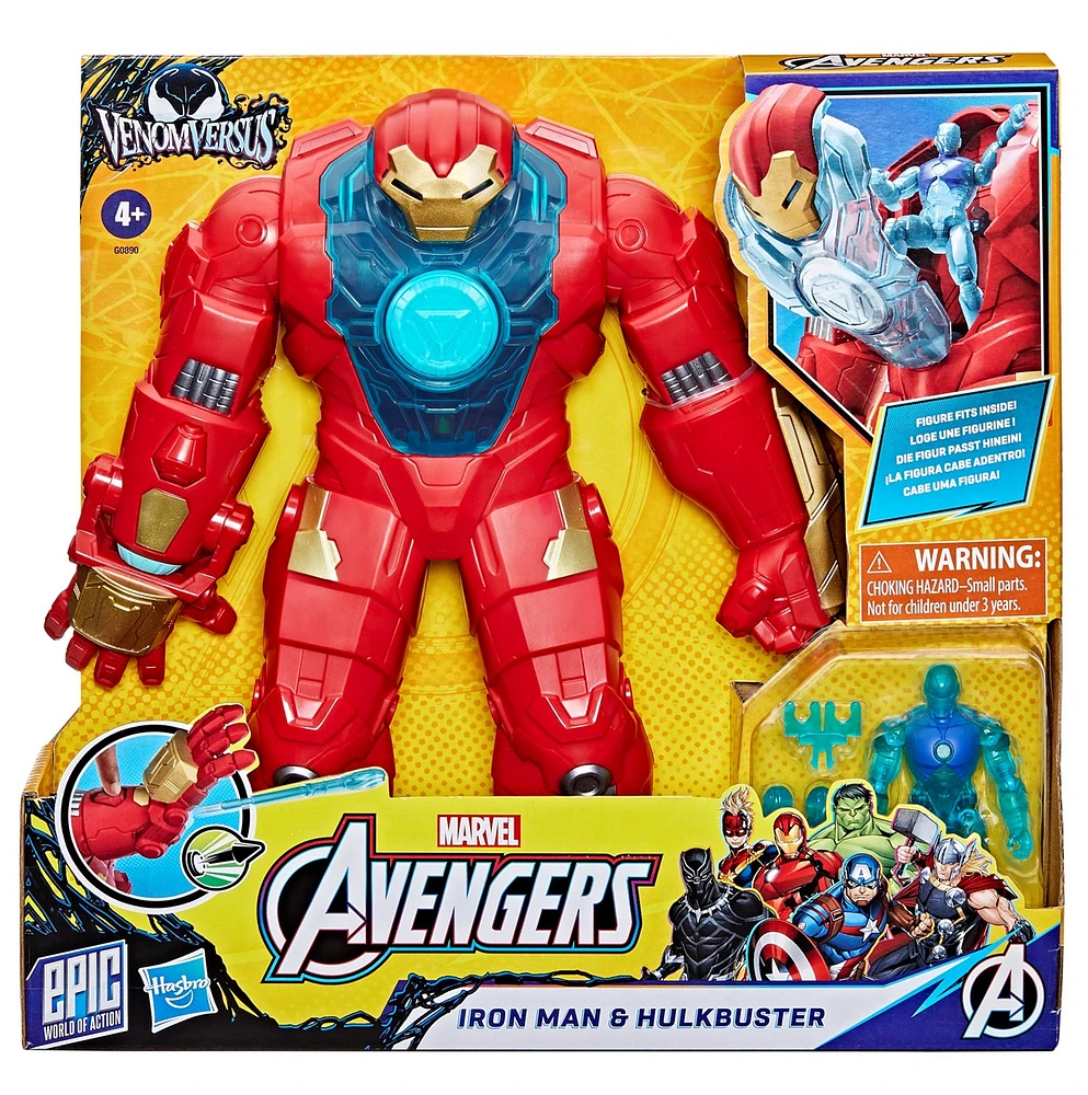 Marvel Avengers VenomVersus Epic World of Action 4” Iron Man & Hulkbuster 