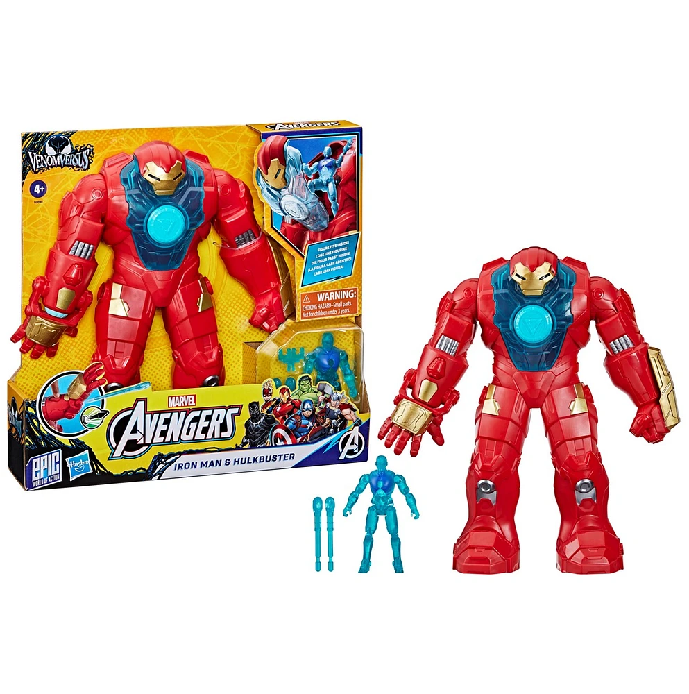 Marvel Avengers VenomVersus Epic World of Action 4” Iron Man & Hulkbuster 