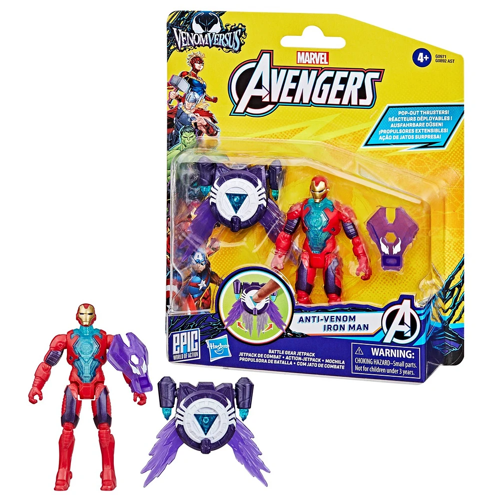 Marvel Avengers VenomVersus Epic World of Action Anti-Venom Iron Man 
