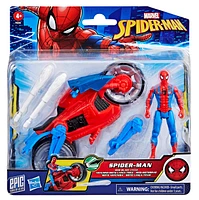 Marvel Spider-Man Epic World of Action Spider-Man Web Blast Cycle 