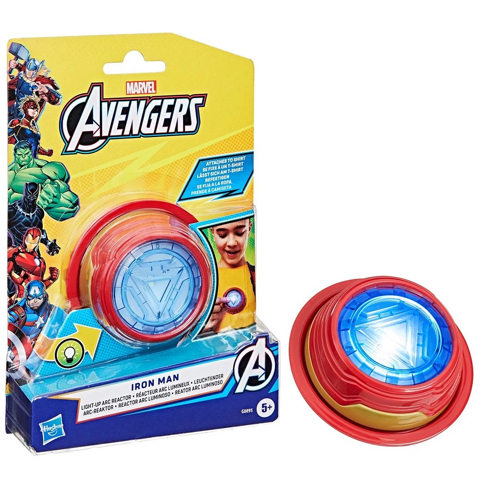 Marvel Avengers Iron Man Light-Up Arc Reactor Electronic Roleplay Toy 