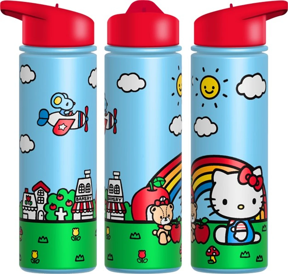 Bouteille d'eau arc-en-ciel Hello Kitty