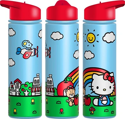 Bouteille d'eau arc-en-ciel Hello Kitty 