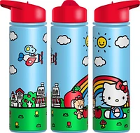 Bouteille d'eau arc-en-ciel Hello Kitty 