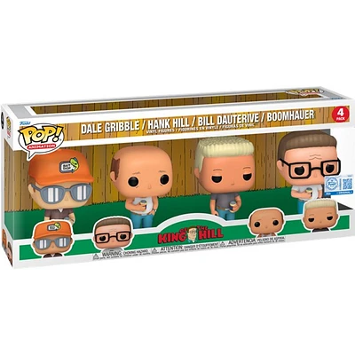 POP! King of the Hill  Dale, Hank, Bill, & Boomhauer 4-Pack 
