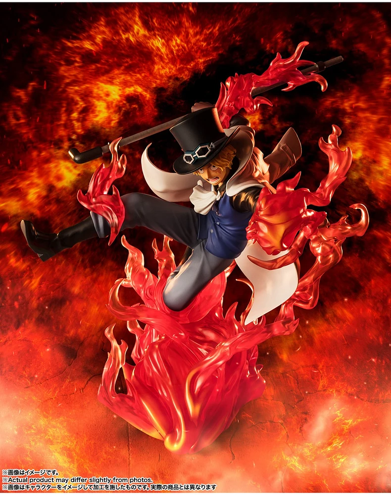 One Piece FiguartsZERO [EXTRA BATTLE] -Fire Fist Rook Check-Sabo Figure 