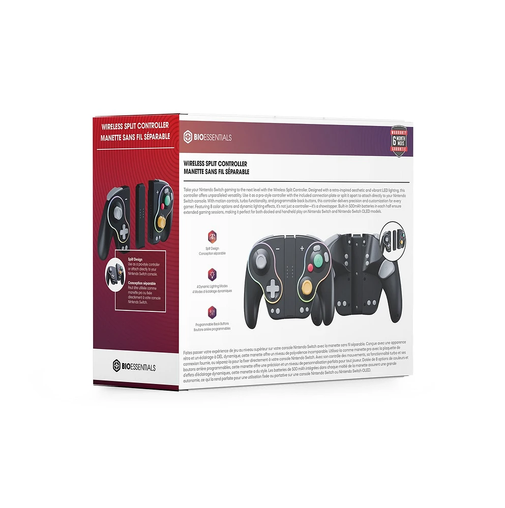 Biogenik Retro Style Wireless Split Controller