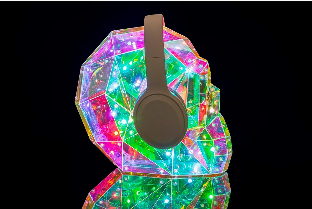Biogenik LED Skull Headset Stand 