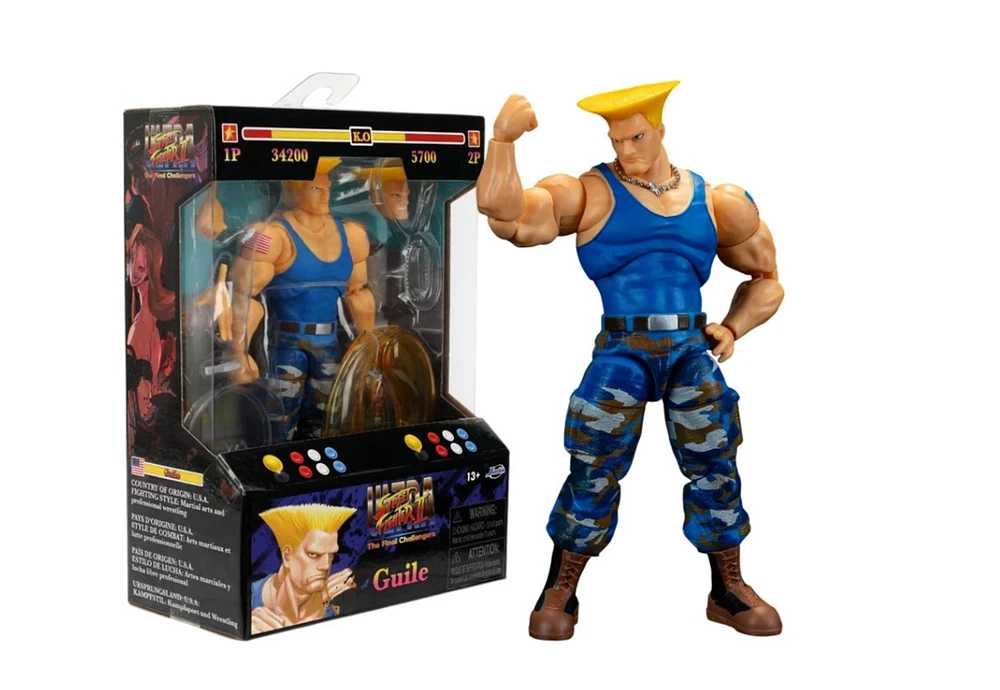 Street Fighter Guile 6 Inch Player 2 Action Figure 