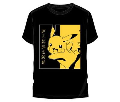 T-shirt Pokémon : Pikachu Jaune et Noir