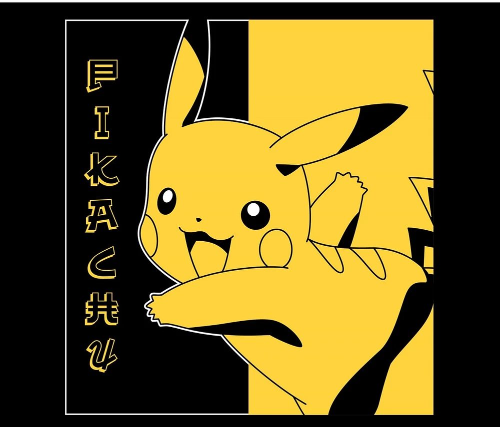 T-shirt Pokémon : Pikachu Jaune et Noir