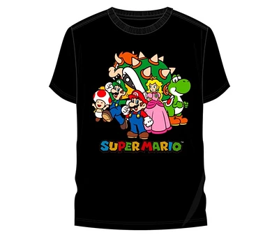T-shirt noir Super Mario Group