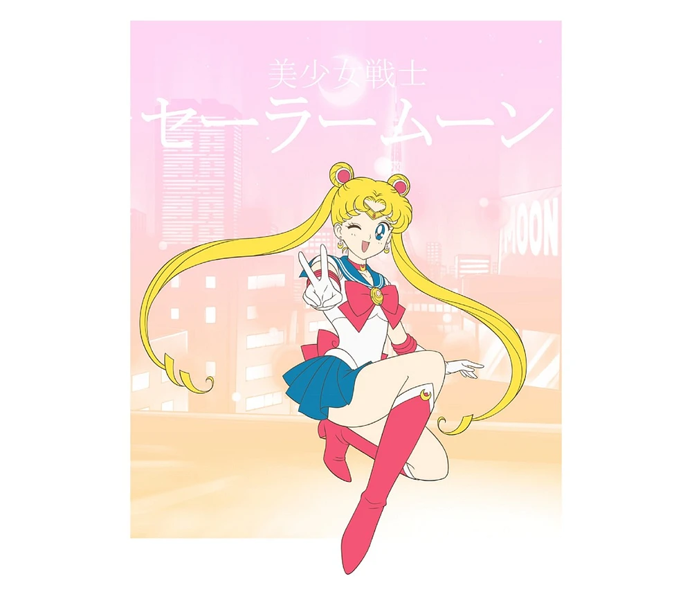 Sailor Moon Pink & White Tee