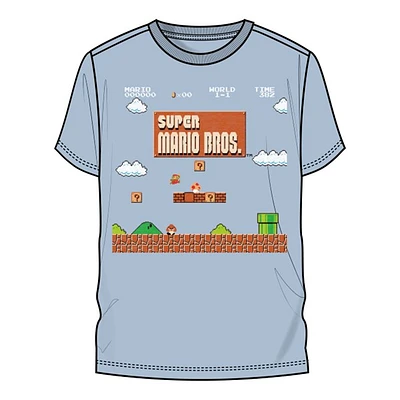 T-shirt bleu Super Mario Bros RPG