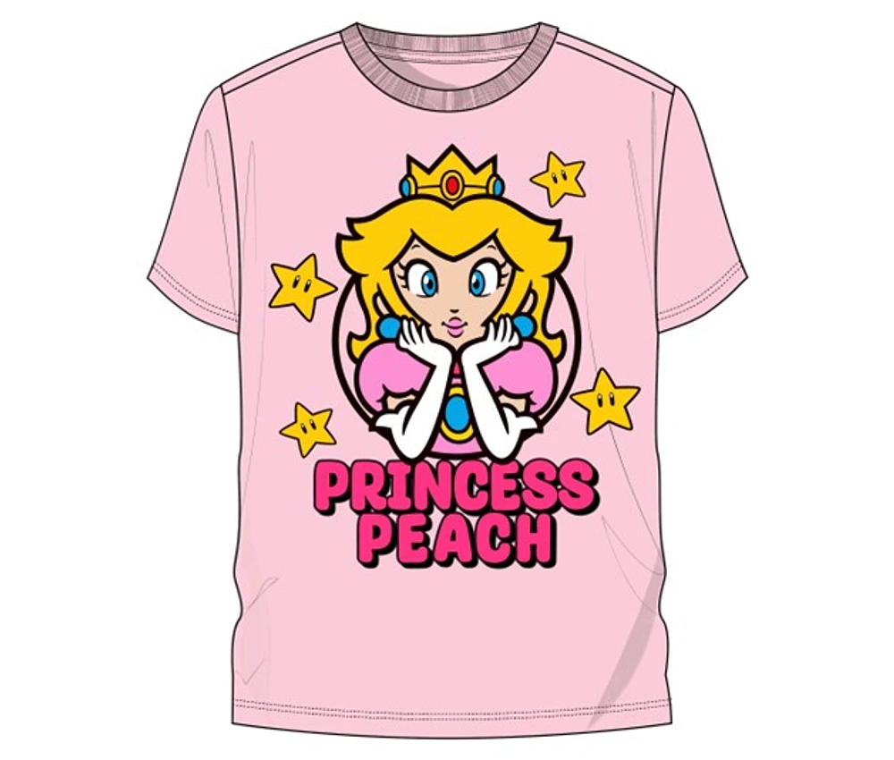 Super Mario: Princess Peach Pink Tee