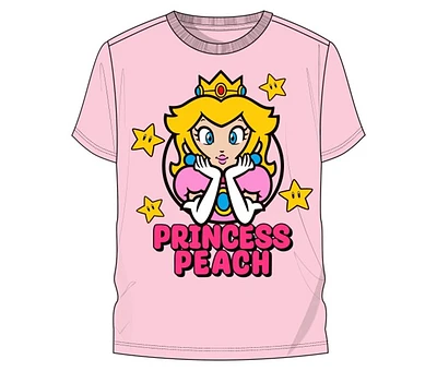Super Mario: Princess Peach Pink Tee