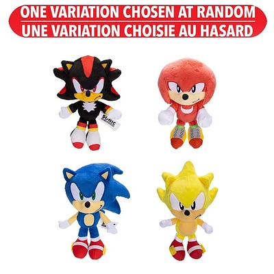 Sonic the Hedgehog 9" Plush Wave 12 Assortie – Une variation choisie au hasard