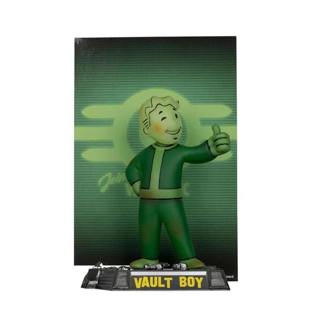 Fallout Vault Boy Glow In The Dark Edition Gold Label 5-Inch Posed Figure