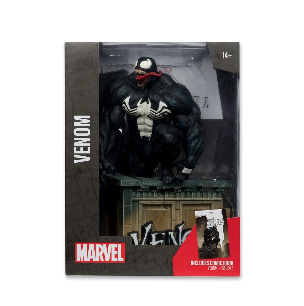 Marvel Venom 1:6th Scale Collectible with Scene & Comic (Venom #5) 