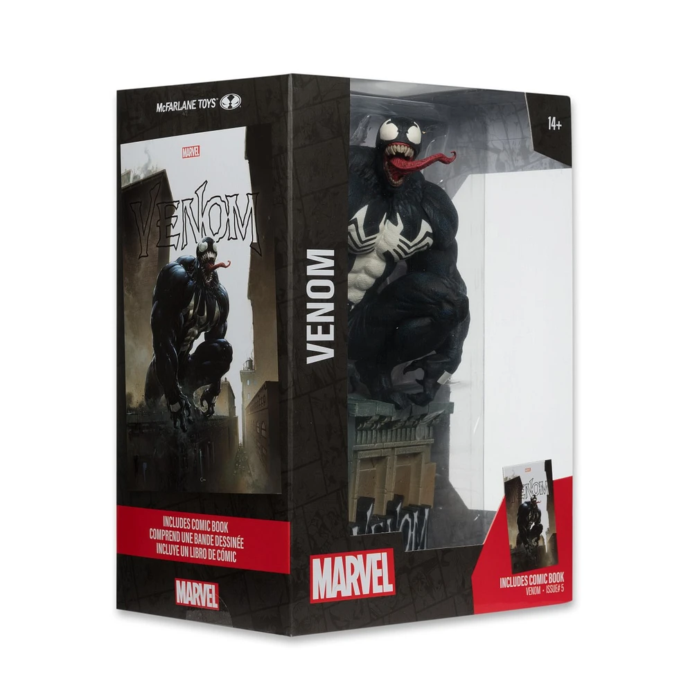 Marvel Venom 1:6th Scale Collectible with Scene & Comic (Venom #5) 